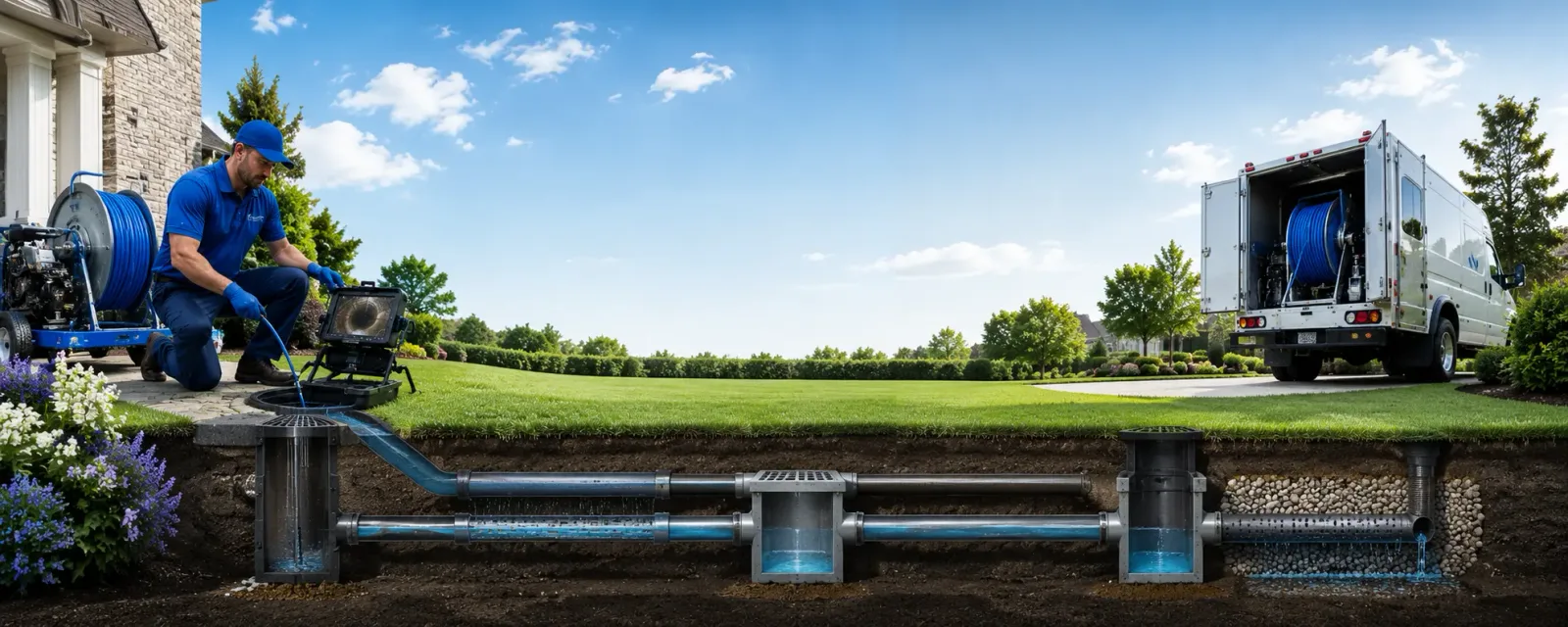 Outdoor drain cleaning information for Lumberville, PA