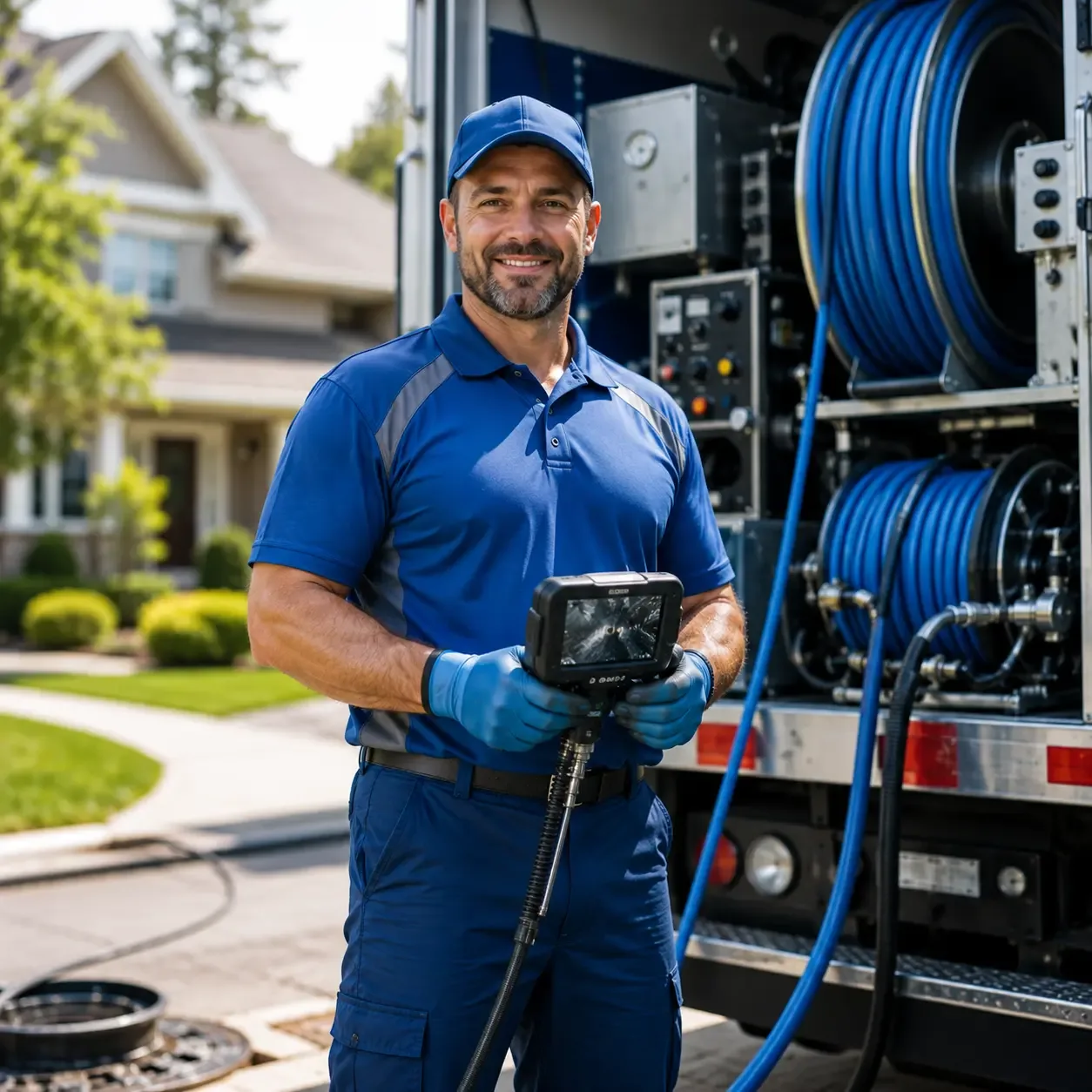 Local outdoor drain cleaning specialists in Lumberville, PA